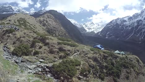 Montañeros-Del-Himalaya-En-Los-Picos-De-Las-Montañas-De-Hielo-Del-Himalaya