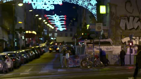 Nov-2019,-París,-Francia:-Señal-De-Entrada-Al-Pueblo-De-Montmartre