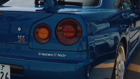 Blue-Nissan-R34-GT-R-V-Spec-Show-Car-at-Driftcon