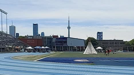 Indigenous-Vaccine-Clinic-happening-on-Varsity-Field,-University-of-Toronto,-June-19,-2021