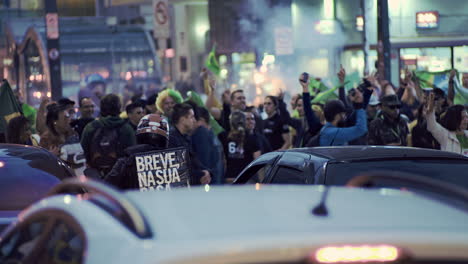 Supporters-of-the-Elected-Brazilian-President-Jair-Messias-Bolsonaro-Stop-the-Traffic-Celebrating-His-Victory-on-the-Pools-in-2018