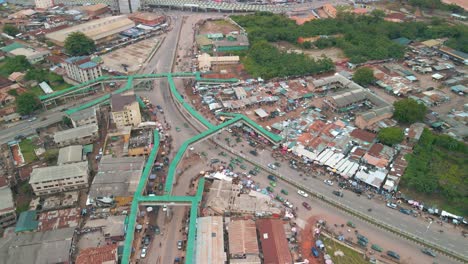 Abeokuta,-Ogun-state---Nigeria---June-10-2021:-Citiscape-of-Abeokuta-town,-transportation-network-and-brown-old-roofs