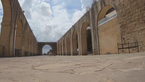 Lower-Barrakka-Gardens-Valletta,-Malta.-Hyperlapse-Aufnahmen