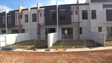 Double-story-terrace-house-under-construction-in-Malaysia