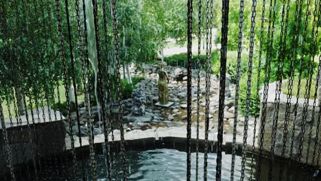 Función-De-Cascada-En-Cámara-Lenta-En-El-área-Del-Parque-Del-Complejo-Etnográfico