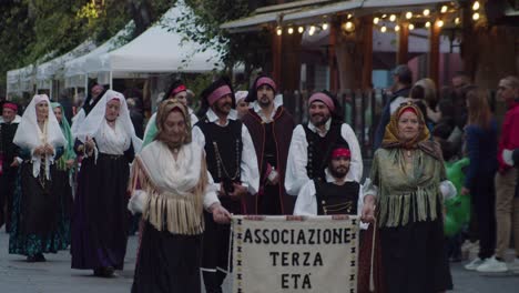 Slow-Motion-Women-With-Traditional-Dresses-At-A-Parade-In-Sant'Antioco