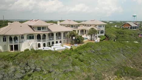 Emerald-isle-luxury-beachfront-resort-aerial-track-in