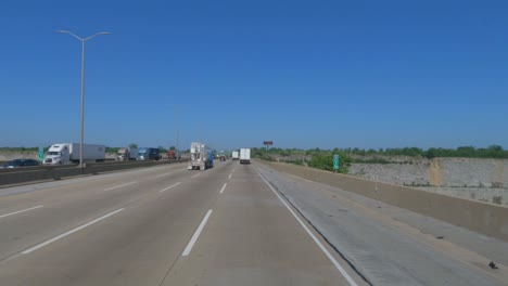 Traveling-over-the-Thornton-Quarry-in-Illinois-on-i294