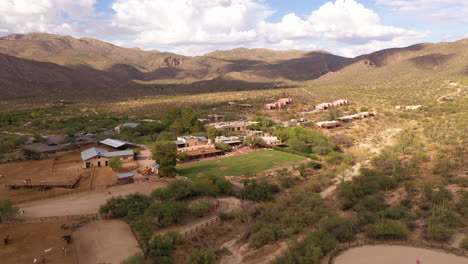 Tanque-Verde-Ranch-in-Tucson,-Arizona,-Aerial-View