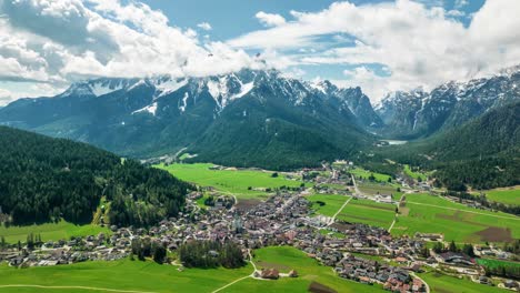 Mountain-village-surrounded-by-mountains