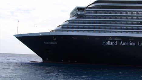 Cruise-ship-Westerdam-anchored-near-Half-Moon-Cay-island