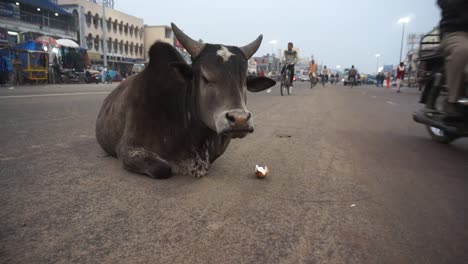 Straße-In-Der-Nähe-Des-Jagannath-Tempels,-Puri,-Indien,-Dezember-2014