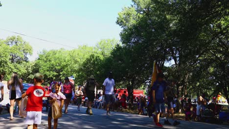 This-is-a-static-video-of-the-4th-of-July-parade-in-Double-Oak-Texas-on-Simmons-Rd