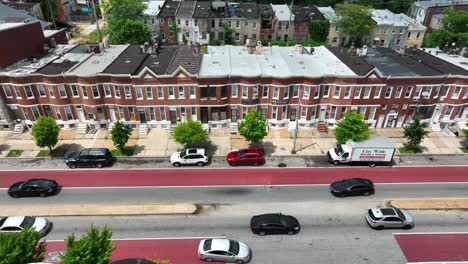 Brownstone-Reihenhäuser-In-Den-USA