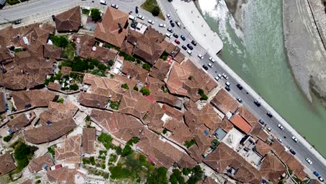 Berat,-Albania,-this-2,413-year-old-city,-the-pride-of-Albanian-architecture-which-is-under-the-protection-of-UNESCO,-is-located-120-km-from-Tirana