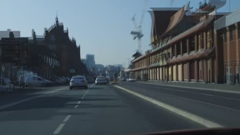 Pov-Conduciendo-Hacia-El-Centro-De-La-Ciudad-De-Manchester