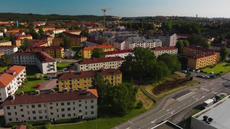 Luftbild-Mit-Apartments-In-Munkeback-In-Göteborg,-Schweden