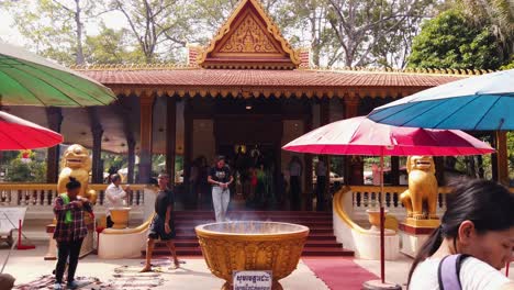 Incense-Sticks-Burning-In-a-Golden-Bowl-Outside-Pagoda