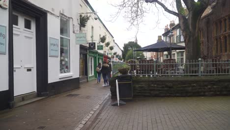 Taunton,-Somerset,-Vereinigtes-Königreich,-Blick-Auf-Eine-Der-Schönsten-Versteckten-Straßen-Im-Alten-Teil-Des-Stadtzentrums-Von-Taunton