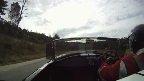 POV:-Racer-in-AC-Cobra-leaves-the-start-gate-on-African-hillclimb-race