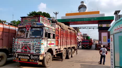 Cargo-Trucks-carrying-daily-goods-enter-Nepalese-border-from-India-during-Coronavirus-Pandemic