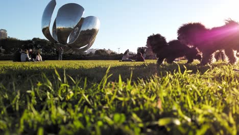 Skulptur-„Floralis-Generica“-Auf-Dem-Platz-Der-Vereinten-Nationen-In-Buenos-Aires