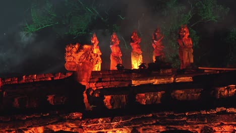 Cultural-Performance-Concert-at-Angkor-Wat---Apsara-Dancers-Approach-the-Stage