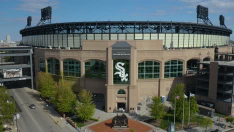 Statische-Luftaufnahme-Des-Guaranteed-Rate-Field,-Der-Heimat-Der-Chicago-White-Sox