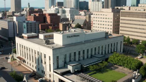 Primer-Museo-De-Arte.-Antena-En-Nashville-Tn,-Estados-Unidos