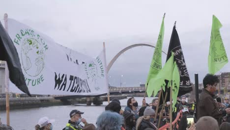 Protestas-Climáticas-Fuera-De-Las-Reuniones-De-Cop26-En-Glasgow