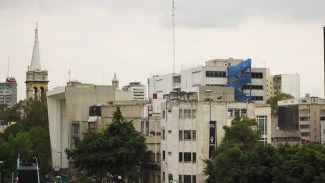 Skyline-of-Colonia-Juarez,-Juárez-neighbourhood-in-Mexico-City