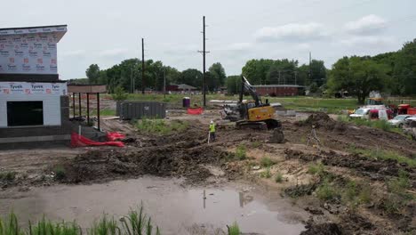 Drone-coverage-of-a-new-build-commercial-building-in-Ankeny-Iowa