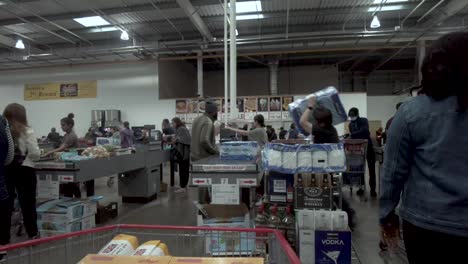 POV-Queuing-At-Till-Register-At-Costco-On-28-May-2022