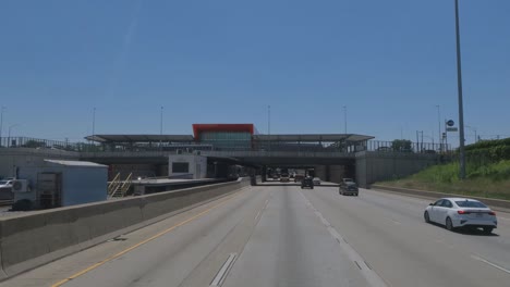 Traveling-in-Chicago-Illinois-on-i94-near-the-CTA-platform