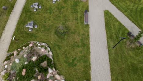 Top-down-aerial-shot-of-the-ecopark-UG-at-University-of-Gdańsk