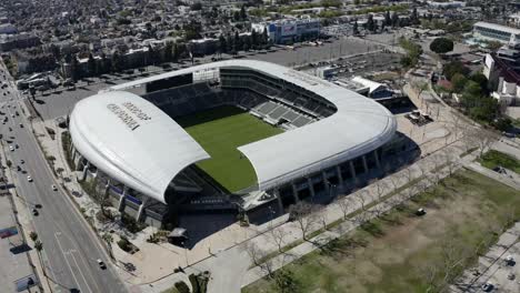 Disparo-De-Drones-Orbitando-El-Estadio-Del-Club-De-Fútbol-De-Los-Ángeles-En-California