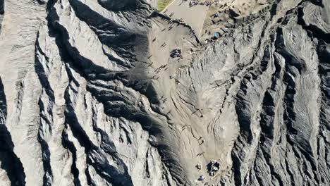 Mount-Bromo-Lava-Flow-With-Tourists-Walking