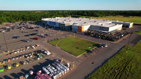 Aerial-footage-of-Walmart-in-Gun-Barrel-City-in-Texas