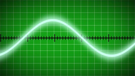 Gráfico-De-Movimiento-Creado-De-Onda-Sinusoidal-Moviéndose-De-Izquierda-A-Derecha-Sobre-Un-Fondo-De-Alcance-Verde