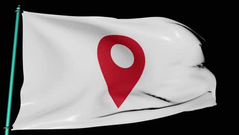 Google-Mapas--bandera--punto-