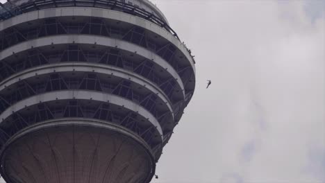 Base-jumpers-jumping-from-Menara-tower-in-Kuala-Lumpur