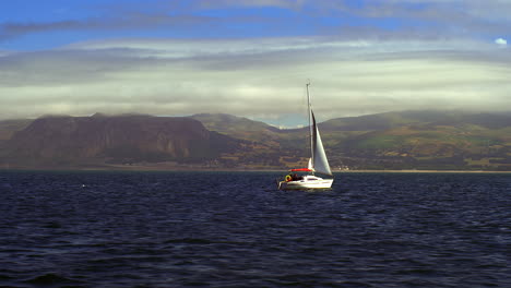 Slow-motion-Speed-Boat-Passing-Fast