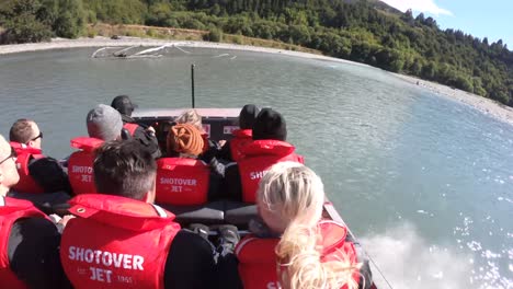 Shotover-Jetbootfahrt-In-Queenstown,-Neuseeland