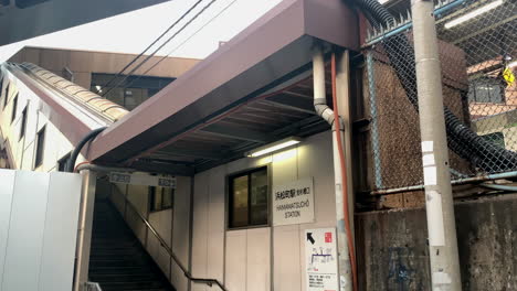 People-climbing-stairway-at-South-gate-of-Hamamatsucho-Station