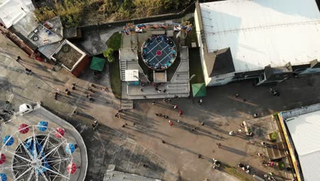 aerial-footage-with-drone-theme-park-in-Montevideo-Uruguay