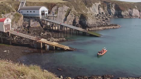 Bootsfahrt-In-St.-Davids-In-Wales,-Großbritannien