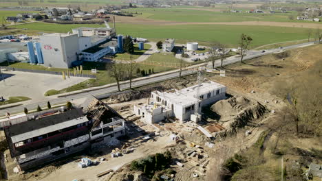 New-building-construction-near-Mlekovita-factory-in-Lubawa