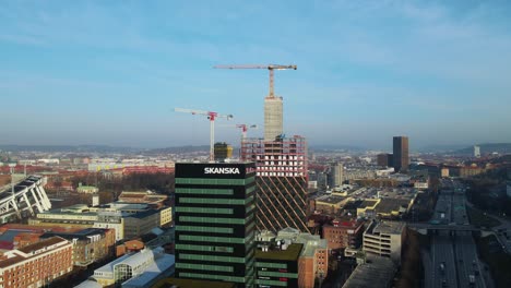 Hochbau-Im-Stadtzentrum-Von-Garda,-Göteborg