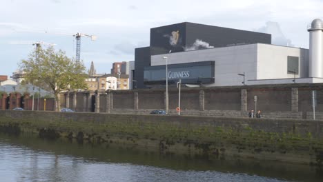 St-James's-Gate-Brewery-Along-The-Liffey-River-Located-In-Dublin-City,-Ireland