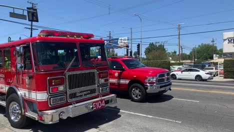 Camión-De-Bomberos-Lafd-Del-Departamento-De-Bomberos-De-Los-ángeles